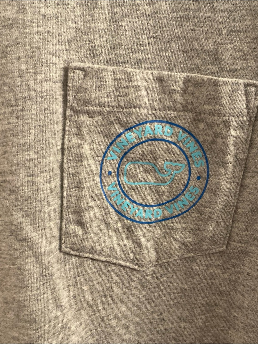 Vineyard Vines Gray Pocket T-Shirt - Size Medium - Picture 4 of 8